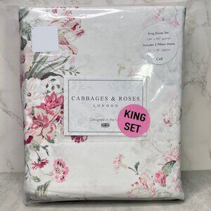 Cabbages & Roses King Duvet Roses Floral Constance Russet